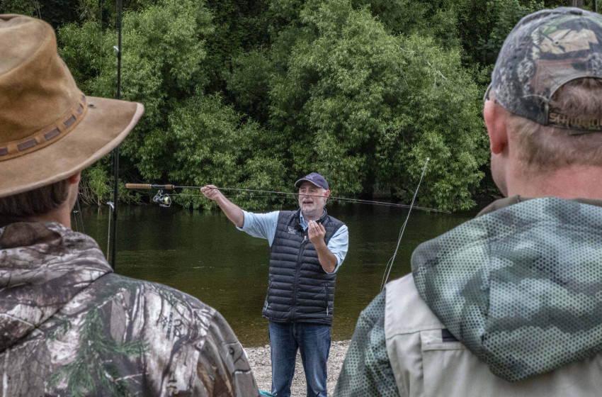 Anglers pack the riverside to learn about softbaits