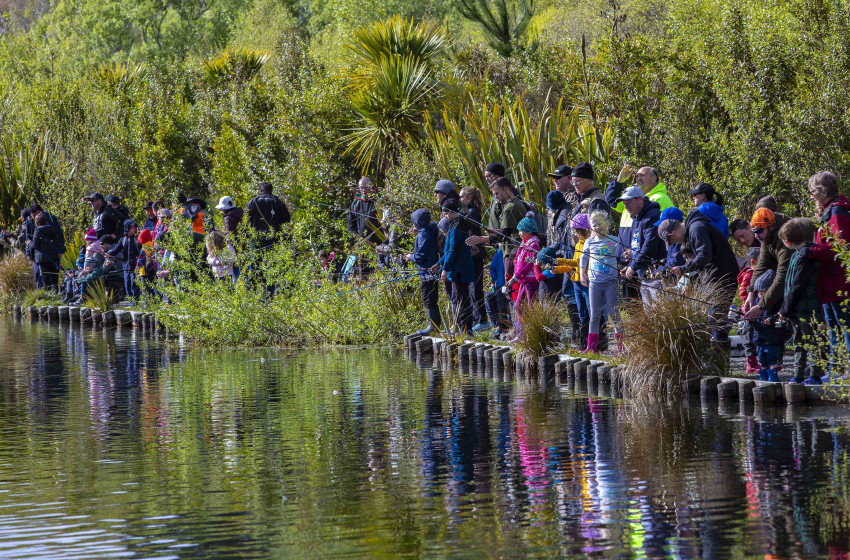 Weed removal makes Kids Fishing Day a success!