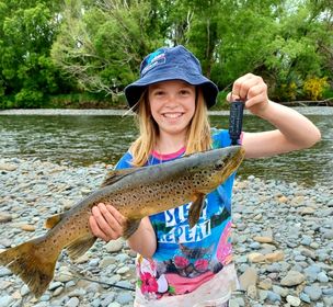 Chloe Jones fishing Aparima