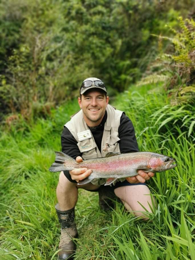 TRL2Oct2020. Scott Hale with his rainbow trout.