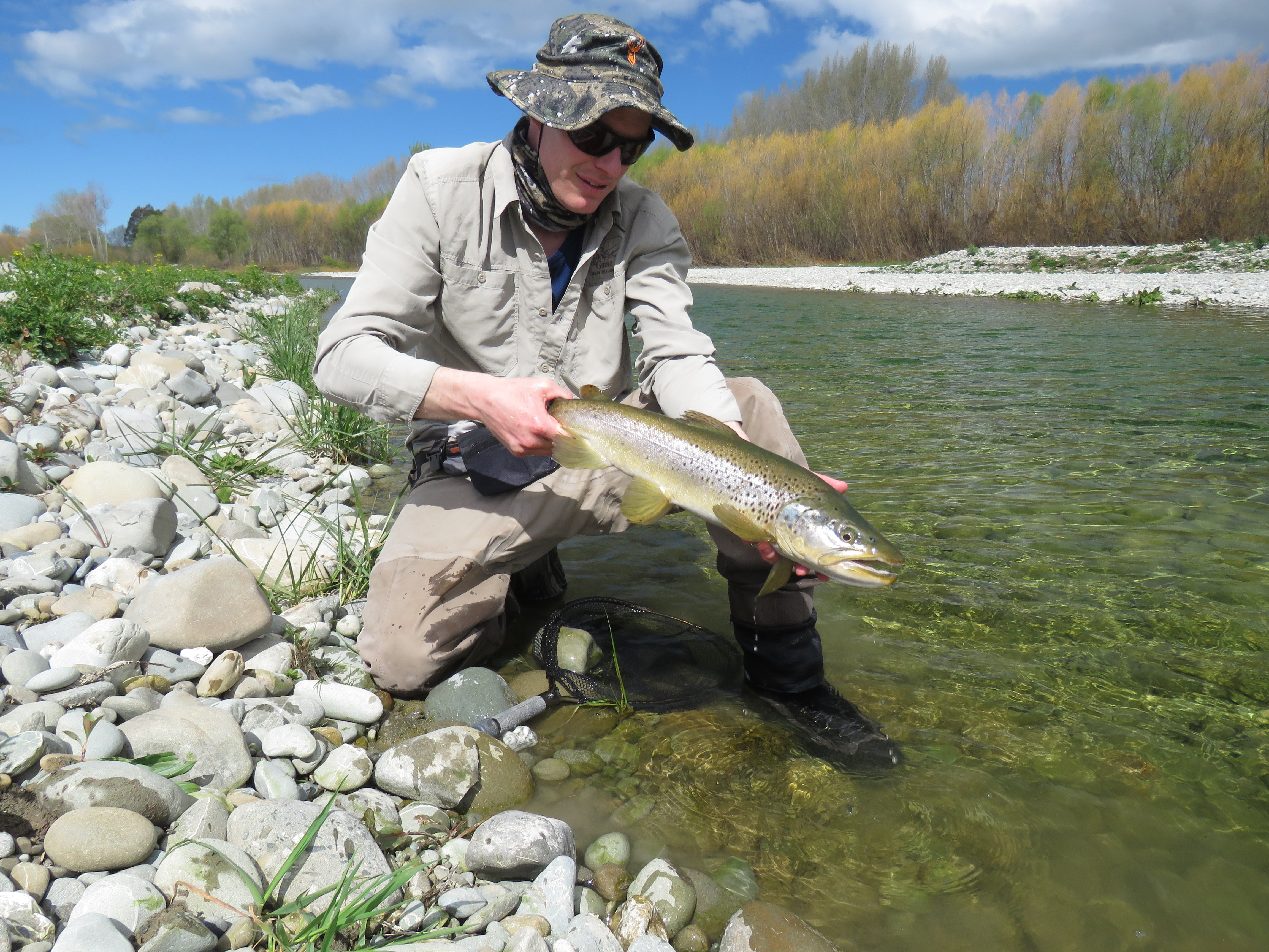 RL SEPT CSI 1 Early season is a great time to target brown trout in the Opihi River Credit Rhys Adams