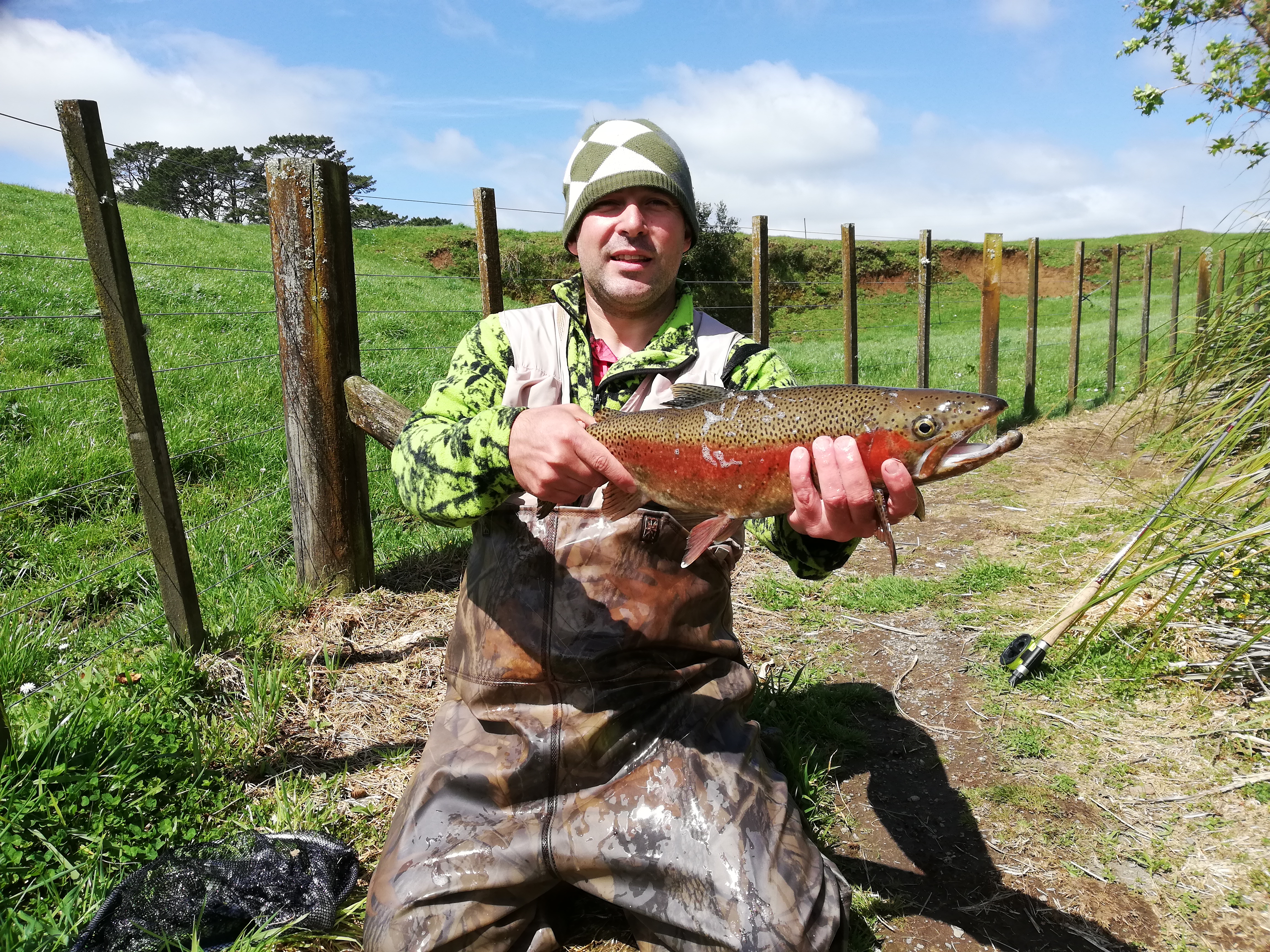 TRL2October 19. Carlos Vale with a cracker early season rainbow