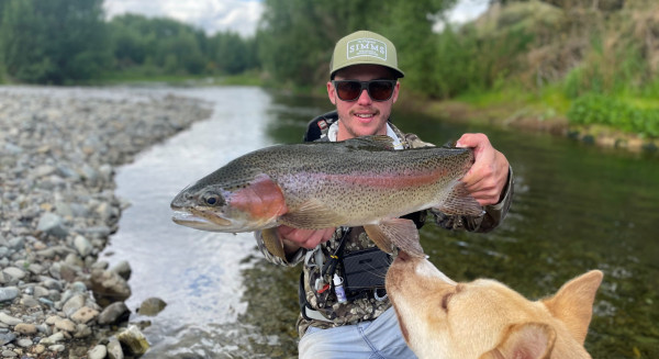 Jacob Willett's Hakataramea rainbow trout catch - dated at 2013 AD