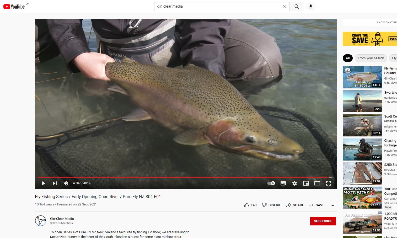 WFR2124.37 There are some fantastic videos featuring CSI region water on YouTube 