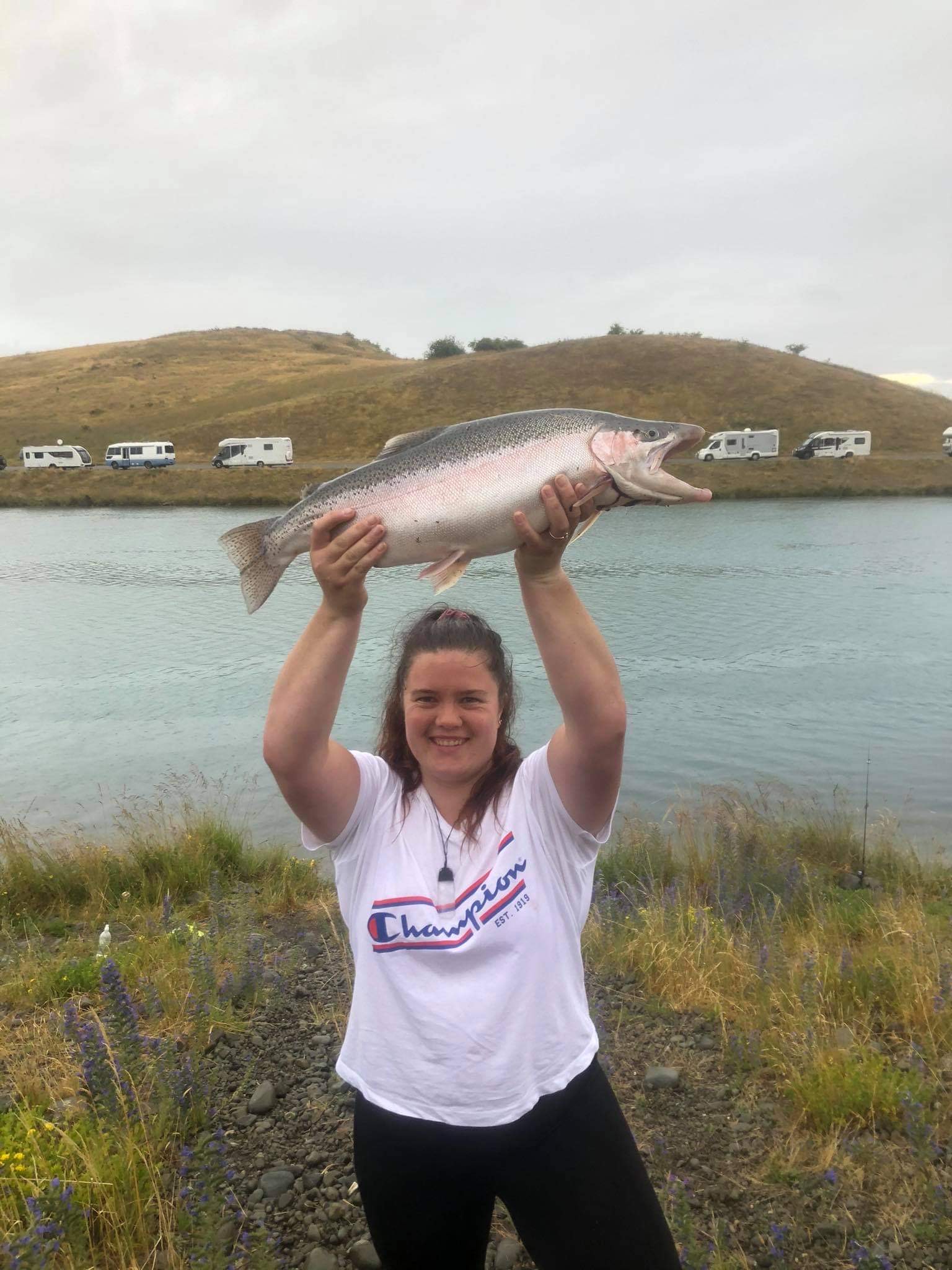 WFR2021.39 Kayla Holland and her 13 pound rainbow trout