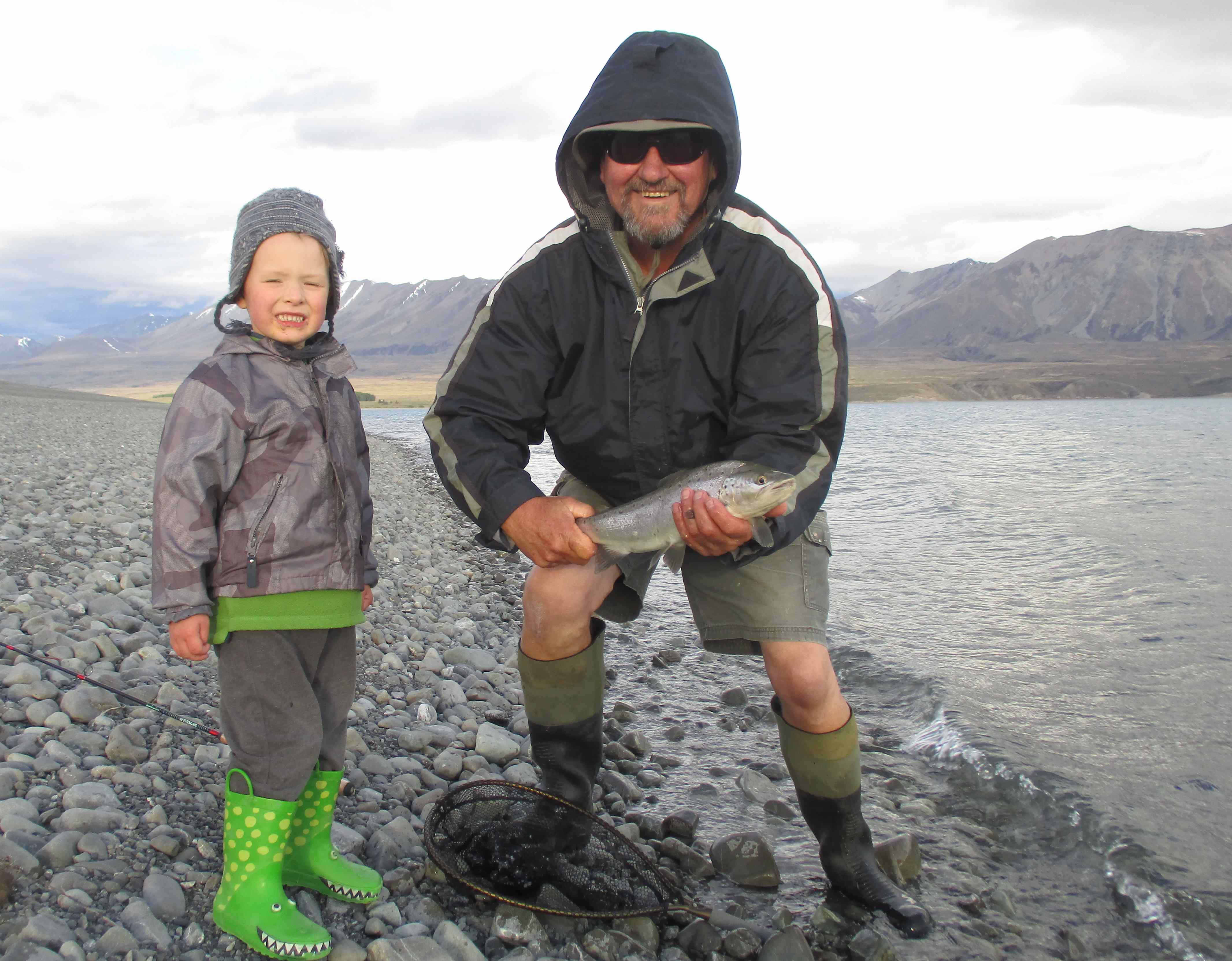 WFR1819.11Gary and Evan Adams at Lake Tekapo