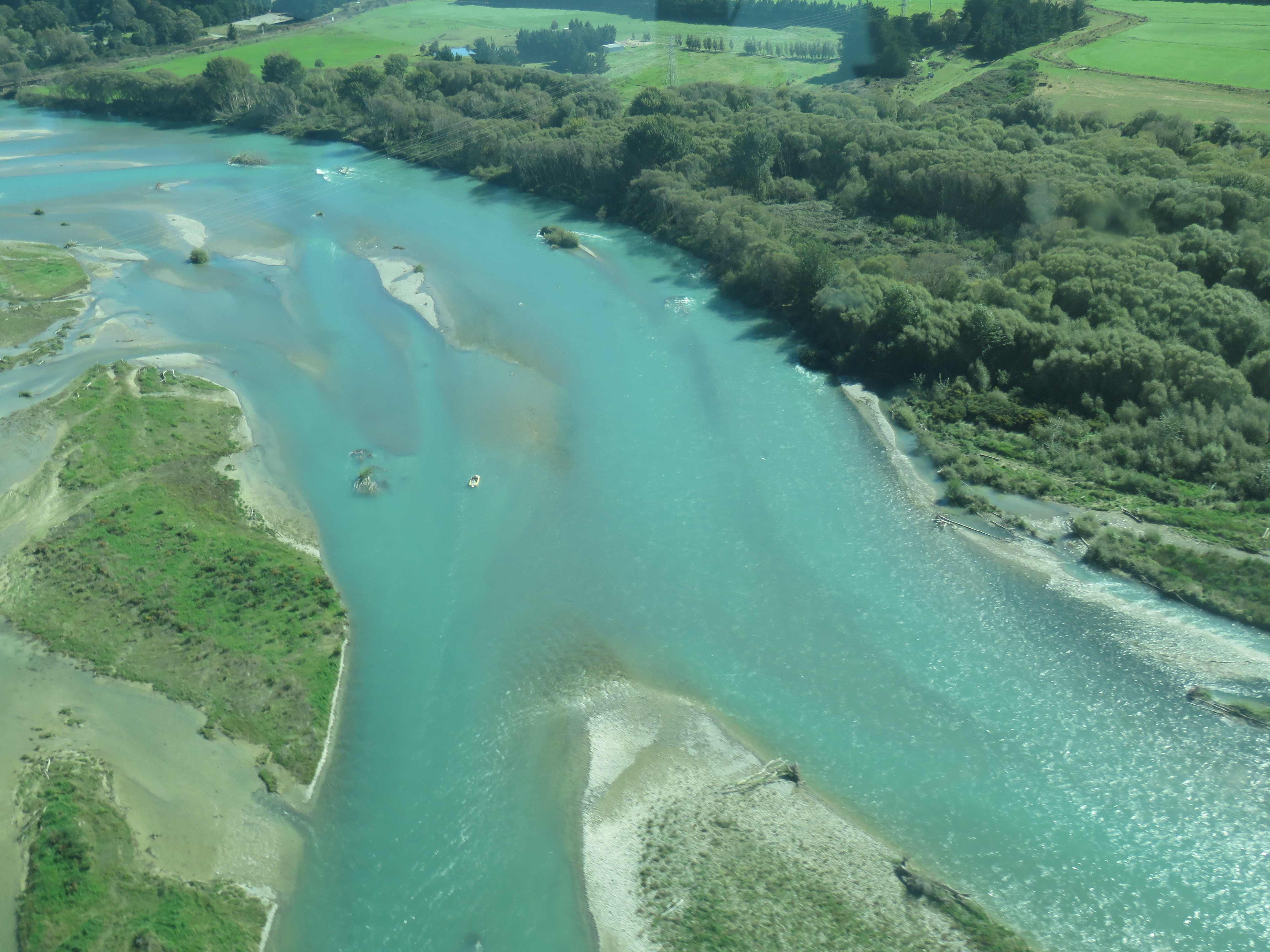 WFR1718.48The Lower Waitaki River flowing at around 350 Cumecs on 14 03 18