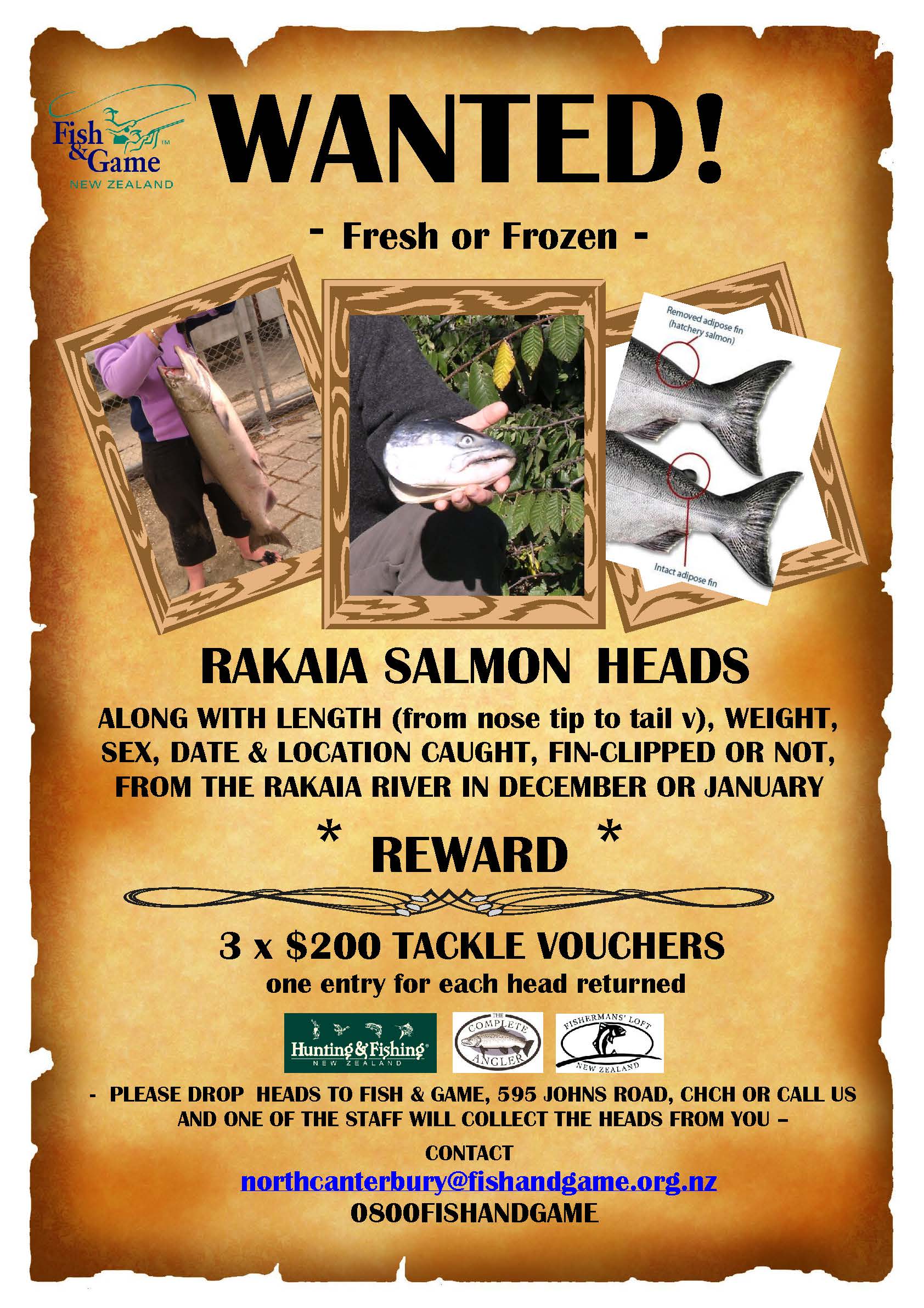 Rakaia head collection poster Dec A4 2019