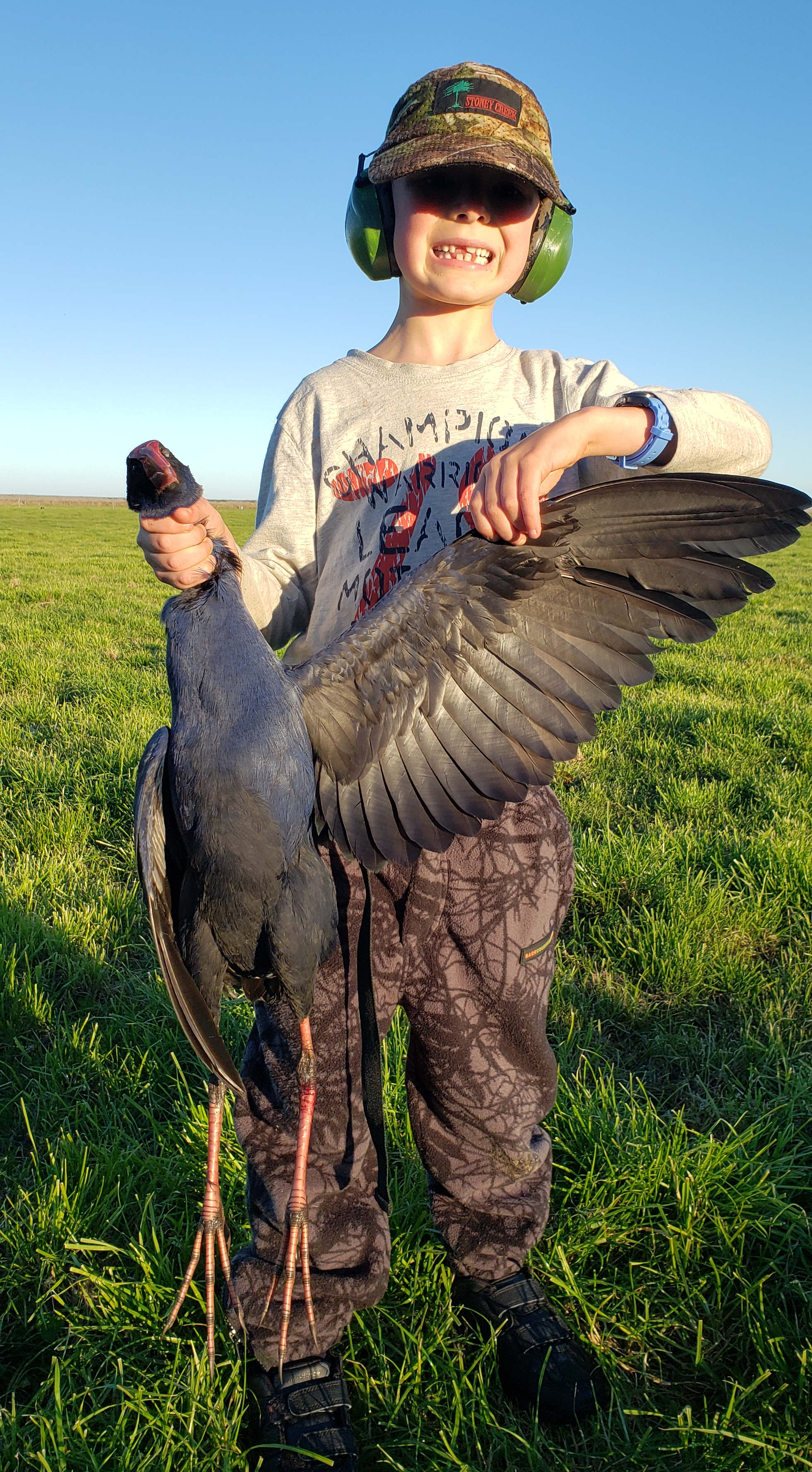 BB CSI June 3 Evan Adams enjoyed some pukeko nuggets after this successful hunt photo Rhys Adams