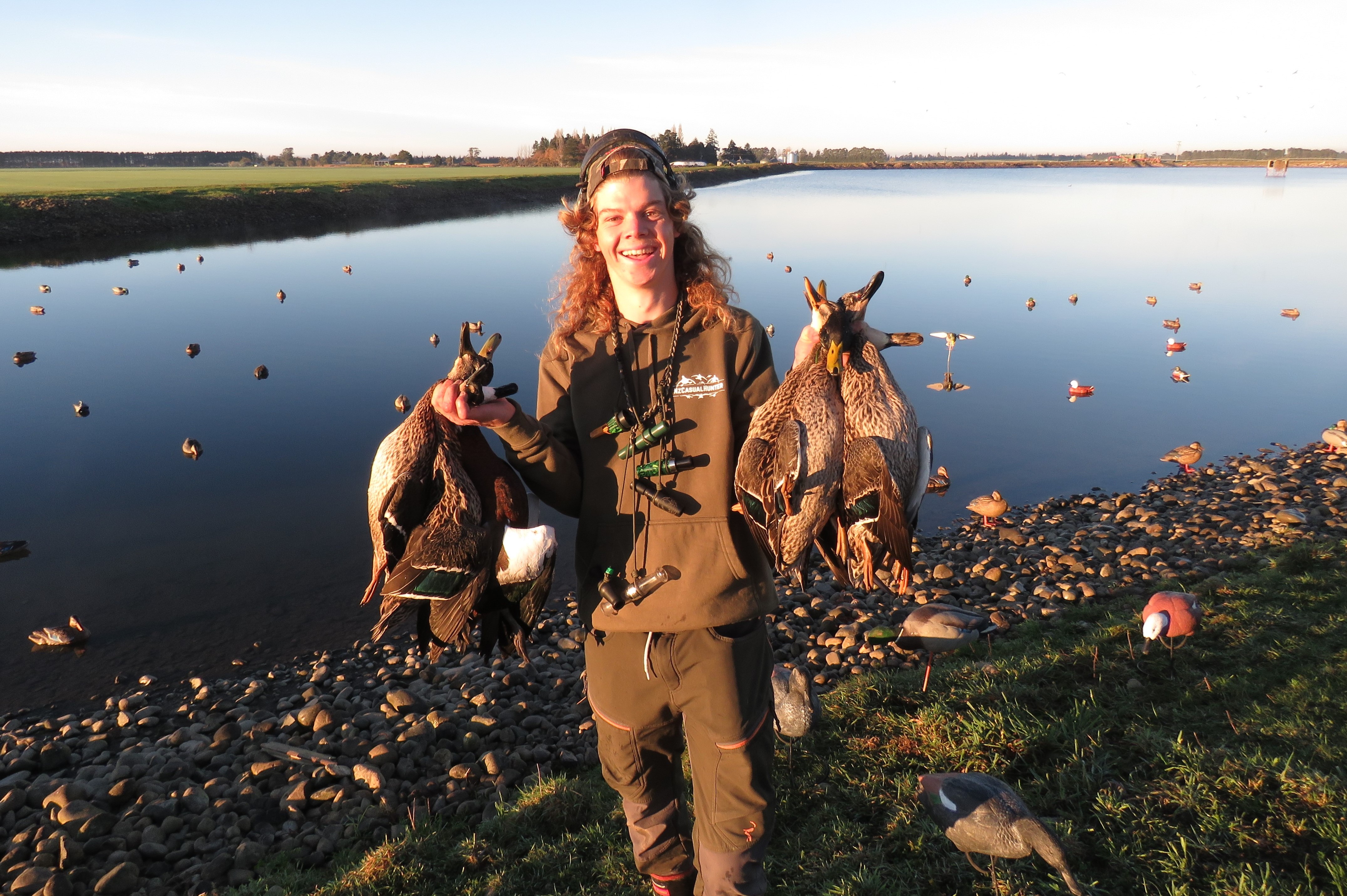 BBcsi4 Cole Beeman had a great Opening Day hunt on a Mid Canterbury irrigation Pond maybe you could too next Opening credit Rhys Adams