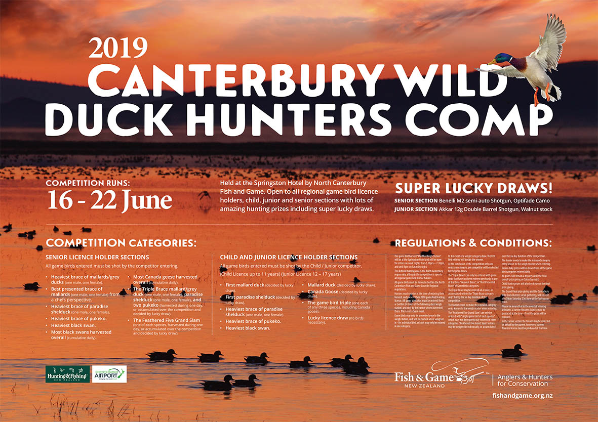 Wild Duck Hunters Competition Poster 2019 2