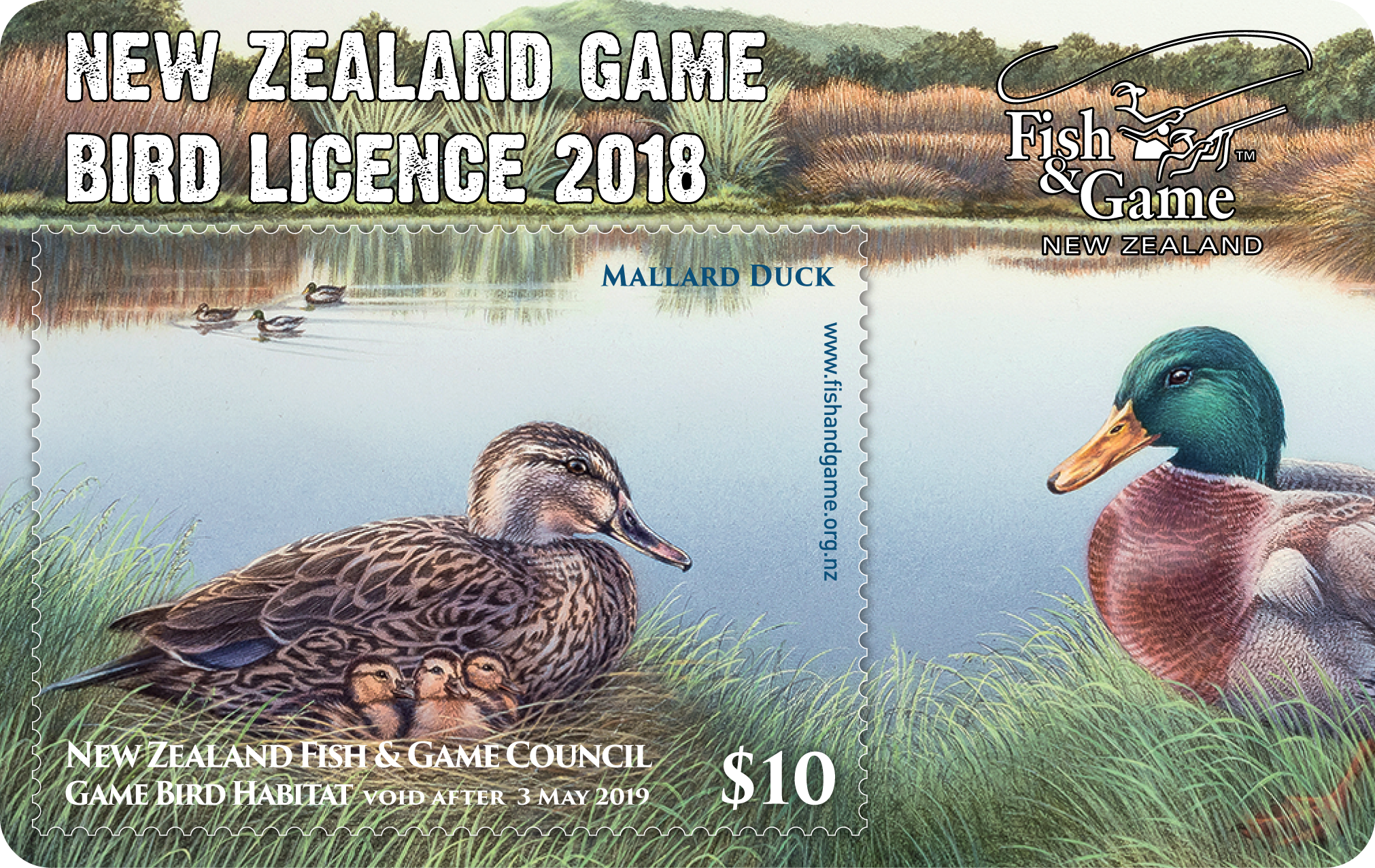 W 2 gamebird 2018 licence card